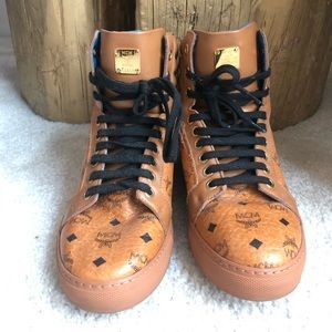 MCM Womens Sneakers | Cognac Brown